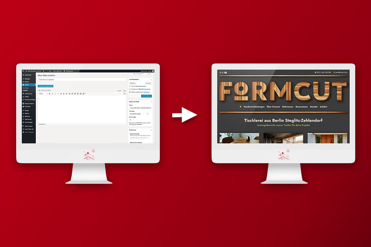 Bildcollage für Headless CMS-Systeme der Online Marketing Agentur aus Ulm