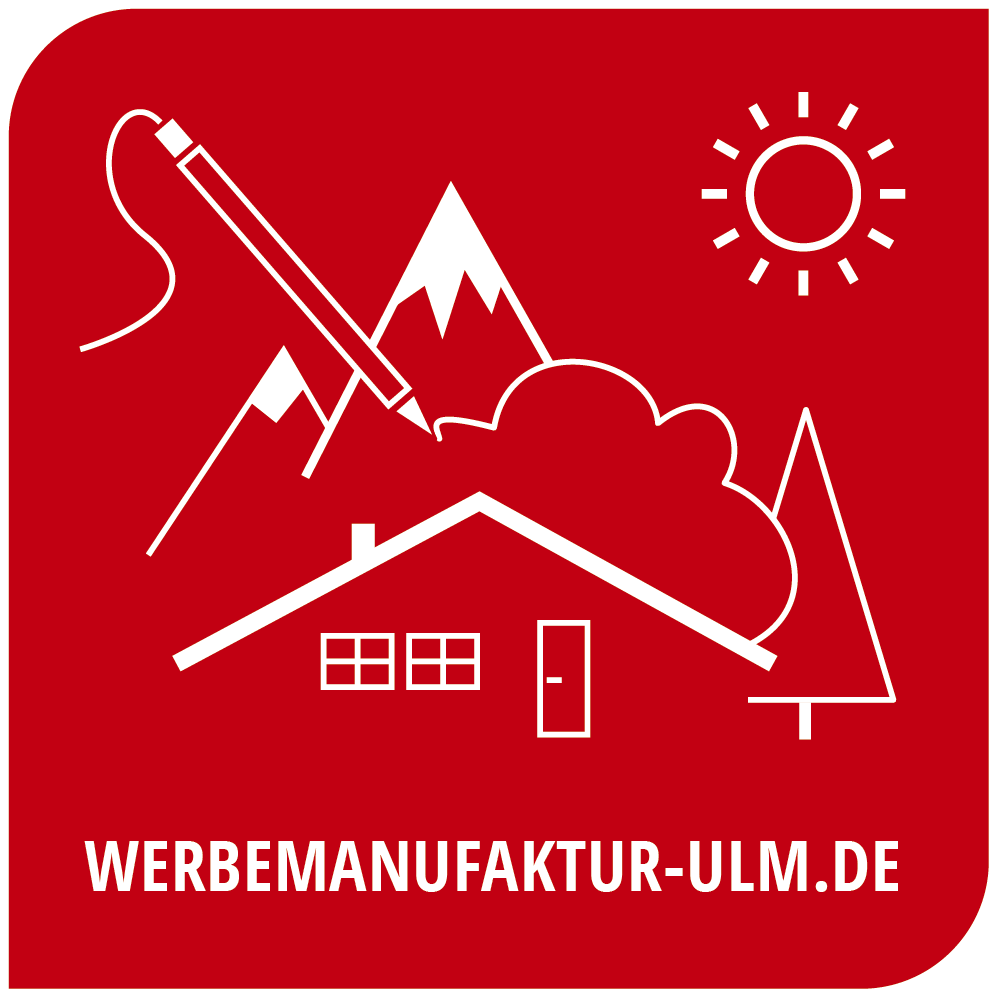 Logo der Werbemanufaktur Ulm mit Schriftzug