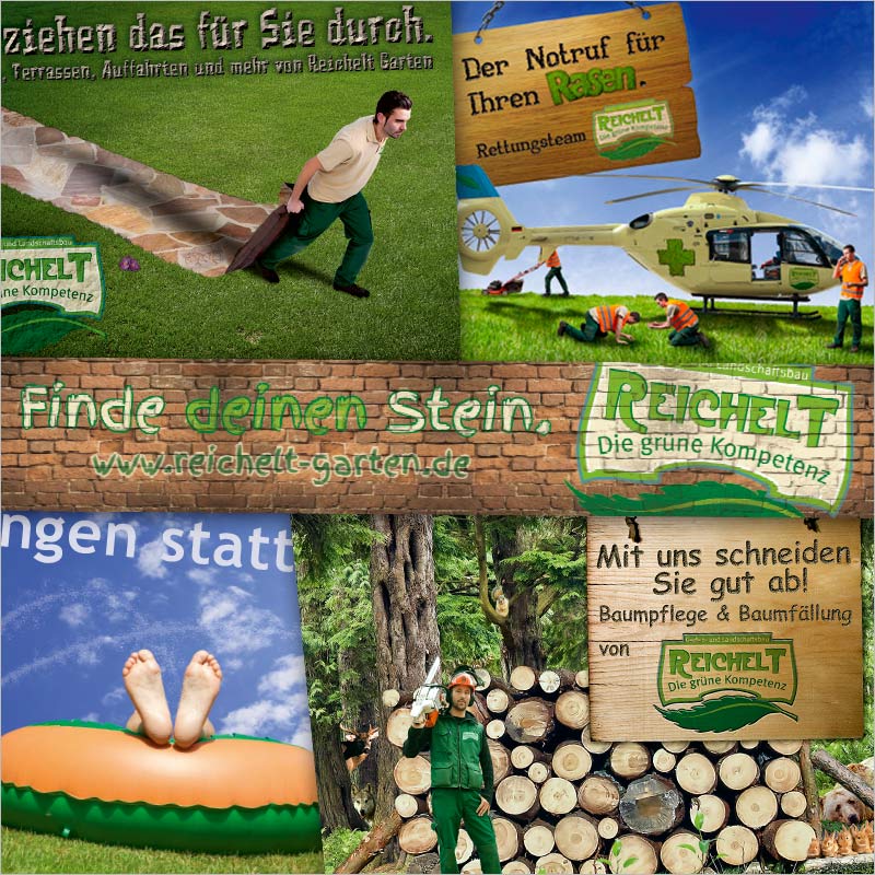 Referenz Bildcollage + Werbebild der Werbeagentur Ulm